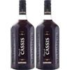 Gamondi Crème de Cassis | Tradizionale liquore francese | 100cl (1 litri) (Confezione da 2)
