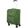 travelite Beauty case CUBIS, verde, Trolley Handgepäck (55 x 40 x 23 cm), Bagaglio a mano morbido, trolley con 4 ruote