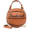 Hellery Borsa a Tracolla a Forma di da Basket Moda Borsa a Forma di da Basket Piccola Borsetta con Manico Superiore, Array, Marrone Da Basket
