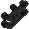 iplusmile 2 Pezzi Supporto Canna da Pesca per Kayak Guida Regolabile Nero Abs | Pagaia e Canna, Supporto Stabile per Kayak e Gommoni, Installazione Semplice