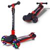 SIMEIQI 3 Wheels Kids Scooter for Boys Girls Ages 3-12 Years Old with Adjustable Height Flashing LED Lights Folding Kick Scooter…