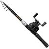 YWJLQH Canna da Pesca Telescopica Composita , Impugnatura dritta , 2.4m | Anelli guida in metallo, Canna da Pesca Versatile, Uscite di pesca, Per Pescatori principianti