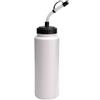 harayaa Borraccia Sportiva da Esterno Borraccia Bottiglia con Cannuccia Contenitore Idratazione con Tubo Corpo Cilindrico Opaco Compatibile con Portaborraccia, Array, Bianco, 1000ml