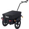 HOMCOM Rimorchio per Bicicletta Porta Oggetti in Acciaio 144×59×80cm