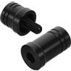 Mipcase Protector per Giunto Stecca da Biliardo, Pool Cue Joint Protector, Plastica Nera, Portatile, Leggero, per Stecca da Biliardo e Cue, per Casa e Sala Giochi