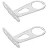 BESTOYARD 2 Pezzi Supporto per Luce Bici in Ferro Argento Fissaggio Stabile e Installazione Facile, Adatto per Ciclismo e Montaggio su Cestino e Forcella Anteriore