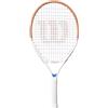 Wilson Roland-Garros 2026 Elite Jr 25 - Racchetta da tennis, leggera e facile da manovrare, fornita con mezza copertura per protezione della racchetta, colore: blu navy/arancione