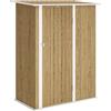 Outsunny Casetta da Giardino Porta Bloccabile 142x86x189 cm Color Legno