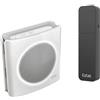 Extel diBi More Amplificatore Wireless Campanello, Portata 200 m | Estende campanello, videocitofono o telefono, portata 200 m, 85 dB, flash luminoso, sensibilità regolabile