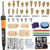 Preciva 70 Pezzi Kit Saldatore Portatile Per Pirografia, 100w, Temperatura Regolabile 220° C A 500° C, Pirografo Per Legno, Incisione Su Pelle, Scultura Pittura A Fuoco Su Legno
