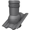 Parotec Camino di Ventilazione DN 125 mm - altezza 325 mm - ventilatore passivo per tegole BMI Wierer TAUNUS - ventilazione del tetto | Mattone di ventilazione a gravità - RAL 7024 Grafite