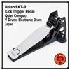 Roland KT-9 Kick Trigger Pedal Silenzioso Compatto V-Drums Batteria Elettroni...