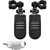 FOVPLUE Pedane per pedane autostradali da 2,5 cm, 3,2 cm, 3,4 cm, kit di montaggio per Harley Indian Road King Street Glide Honda Kawasaki Suzuki Yamaha 25 mm 32 mm 34 mm protezione motore o tubo nero
