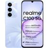 realme C100 5G Smartphone, 4GB+128GB, Display LCD 144Hz 6,5", Batteria 6600mAh, Fotocamera 50MP IA, IP64, Ricarica Rapida 45W, Dual SIM, AI Boost, Viola (Senza Adattatore)