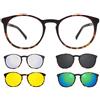 Ultem THEMA U-220 Colore M07 TARTARUGATO - Fronte Ø 50 mm. Montatura per occhiali da vista e sole + 4 CLIPON Linea Original "99 John St NYC" UNISEX