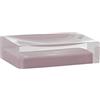 Gedy Auckland Portasapone in Resina Rosa, Porta Saponetta Bagno, Porta saponetta