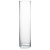 WGVI Vasi cilindrici in vetro trasparente spesso ponderato di qualità, 7,6 cm di larghezza x 30,5 cm di altezza, vaso sottile per bouquet floreale, composizioni floreali, contenitore per candele,