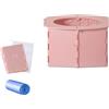 FANNITE Vasino pieghevole, toilette portatile per bambini, viaggi in auto, campeggio, uso interno ed esterno (rosa)