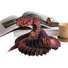 Generico Decorazione da scrivania con serpente articolato stampato in 3D - Figura mobile in resina modello di vipera con giunto flessibile, giocattolo da collezione realistico | Decorazione sensoriale Fidget p