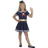 Funidelia | Costume da marinaia per bambina Capitano della nave, Marinaretto, Marinaie, Professioni - Costume per bambini e accessori per Feste, Carnevale e Halloween - Bianco