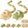 WANWEN Magnetic Snake Game Toy Eating Itself, serpente giocattolo radiocomandato con luci e suoni, divertente gioco interattivo di sfida genitore-figlio per bambini e bambine (Mix*B)