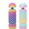 GREATRICH 2 pezzi anti stress bambino Fidget Toys ADHD, giocattolo sensoriale per Fidget puntine per oggetti anti stress, ADHD per bambini, bastoni da massaggio, ADHD adulto, arcobaleno