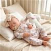 LKBOBIR Bambola Reborns Realistica, Rosa, Tessuto Lavorato a Maglia, 50 cm Bambole Reborn, Corpo Morbido- 20 pollici Realistico Corretto Bambole per Bambini con Accessori dai 3 Anni in su