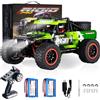 Yidedraw Auto radiocomandata in scala 1:14 Fast 60 KMH 4X4 RC camion per adulti ragazzi 2.4 GHz tutti i terreni RC Dune Buggy fuoristrada RC Monster Truck breve corso auto con 2 batterie (verde)