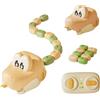 WANWEN Magnetic Snake Game Toy Eating Itself, serpente giocattolo radiocomandato con luci e suoni, divertente gioco interattivo di sfida genitore-figlio per bambini e bambine (Beige*B)
