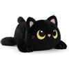 Barrado - Peluche Gatto Nero Sdraiato - Mushy Friends - 28 cm - 16002966 (Gatto)