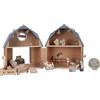 Little Dutch Little Farm 7152 - Casa delle bambole in legno FSC, portatile