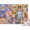 XiaopangXY Dog Portraits Puzzle per Adults 1000Pc Carta riciclabile Vibrant Tile Art Puzzle Parent Child gioco accessori Developing ragazzi e ragazze's Intelligence Toy 38x26cm/1000 pezzi