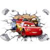 Kibi Store Kibi Adesivi da parete Cars 3D Disney Wall Decal Bambini Camera Bambino Decorazione Adesivi Murali Auto Disney Adesivi Murali Personalizzati Adesivi Murali 3D Adesivi Murali Finestra Rimovibile