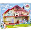 Bluey 13024, Heeler Family Home Play Set 1 Personaggio ufficiale Bluey Action Figure, Playhouse grande 4 camere, accessori per mobili e patio estraibile, Multicolore