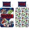 BrandMac Marvel Avengers Set di Biancheria da Letto Reversibile | Copripiumino per Letto Singolo 140×200 cm + Federa 50×70 cm | 100% Cotone | Morbida e Traspirante | Set Marvel Ufficiale per Bambini