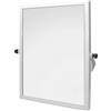 Inbagno Specchio Reclinabile Per Disabili E Anziani 45x60 Cm - Struttura In Acciaio Con Vetro Di Sicurezza E Staffe Incluse - Ideale Per Bagno Assistito E Carrozzina