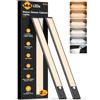 Gritin 2026 2a Gen 44.3CM Luce LED Sottopensile Cucina Con Modalità Torcia | 5 Colori & 6 Luminosità, 4 Modalità, Sensore Movimento, Lunga Durata, Installazione Magnetica Luci LED 2 Pezzi-Nero