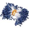 PATIKIL 3mm Doppia Testa Stami Fiore 300 Pcs Stami Fiore Artificiali Pistillo Perline Perle Opaca Stami Floreali Per DIY Natale Cartolina Decorazione Matrimonio Blu Zaffiro