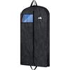 MISSLO Borsa porta abiti da viaggio da uomo, in tessuto Oxford impermeabile, 109,2 cm, resistente, con monogramma, colore nero