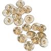 AERZETIX - C56707 - Set di 10 Bottoni a pressione gigante per cucire Ø21mm di 2 pezzi metallici - colore oro - borsa jeans portafogli - cucito pelletteria abbigliamento artigianato