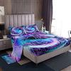 Loussiesd Set di lenzuola mandala King Galaxy Boho Mandala Set di lenzuola per bambini ragazze e donne hippie stile bohémien Glitter biancheria da letto setative lenzuola floreali esotiche 4 pezzi
