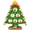 MOMAHUA Albero di Natale in Legno Verde, Addobbo da Tavolo 22 cm | Adatto a Progetti Fai-da-Te e come Idea Regalo, Completa gli Allestimenti di Casa e Ufficio durante le Festività Invernali