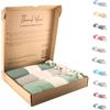 Tadussi ® Telo Mare - Grande Fouta - XXL Asciugamano da sauna- 100 x 200 cm - Set da 3 per Hammam, spiaggia e Bagno per uomo e donna - 100% cotone - verde menta, tortora e verde oliva