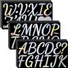 JIUSHIFANG 12 fogli adesivi con lettere glitterate, grandi, 6,2 cm, 160 pezzi, autoadesivi, lettere adesive per fai da te e fai da te, auto, feste, casa, poster, matrimonio (argento)