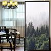 LXDWEI, adesivi per finestre decorativi per la privacy con foresta di montagna, statici senza colla, pellicola smerigliata per coperture finestre (52x130cm/20.5x51.2)