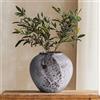 QIANLING Vaso da fiori in ceramica rustico, vaso alto da pavimento vintage per decorazione del soggiorno, grandi vasi in terracotta vaso di argilla per ingresso, centrotavola o decorazione per