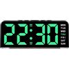 Azonelife Sveglia Digitale a LED 6,3'', Display Grandi Numeri Verdi, 12/24 Ore