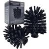 ZACK Set di 2 testine di ricambio per scopino WC, Ø 8,1 cm, Scala, Linea, Atore, Tubo, Carvo, Fresco, Xero, Foccio, spazzola per WC, spazzola di ricambio, testina di ricambio, scopino per WC, testina