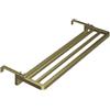 OBABO Radiatore asciugabiancheria, stendibiancheria per Montaggio a Parete, stendibiancheria riscaldato, stendibiancheria in Acciaio al Carbonio per Balcone, davanzale, radiatore,Gold-23.6''0cm