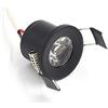 HSHHJSH Plafoniere da Incasso A LED Faretti Rotondi Argenteo/Nero/Bianco/Oro Mini Faretti 1.5W 27mm 100V-240V Espositore per Gioielli Faretto da Incasso A Soffitto per Armadietto